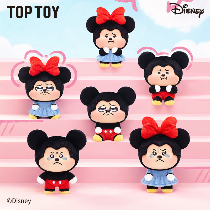 TOPTOY ミッキー ミニー POUTY woronged mickey 全種 Disney Mickey & Minnie Pouty Series Plush Charm Blind Box – TOPTOY