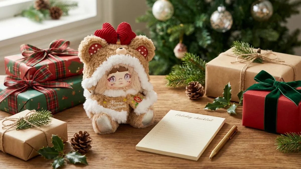 hristmas Gifts 2026 Wishlist Cover with NOMMI Christmas Plush