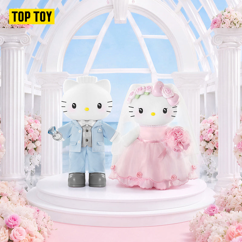 Hello Kitty & Dear Daniel Century Wedding Series 400% Plush Dolls Gift Box