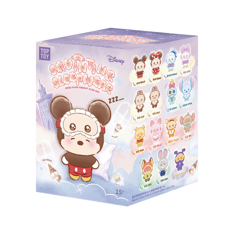 ディズニー スクインティング スリープウェアシリーズ ぬいぐるみキー