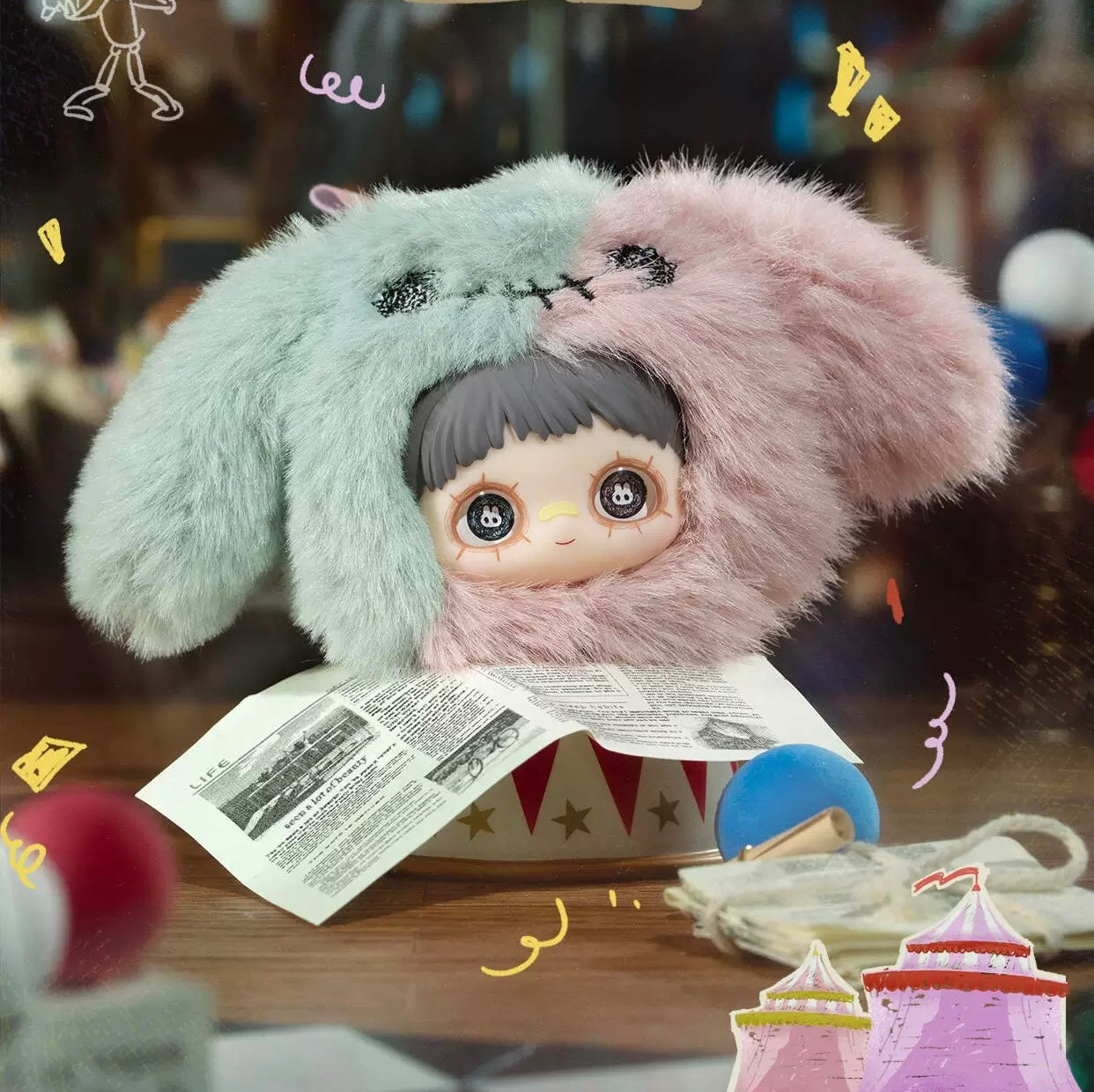 メイメイ クレイジーサーカスシリーズ ぬいぐるみ ブラインドボックス