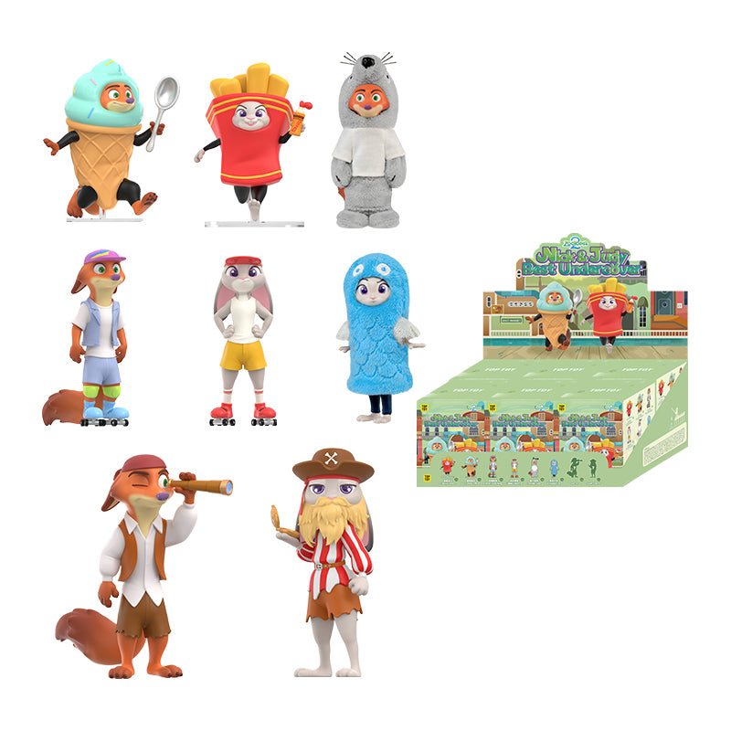 ZOOTOPIA 2 NICK & JUDY Best Undercover Series Figure Blind Box