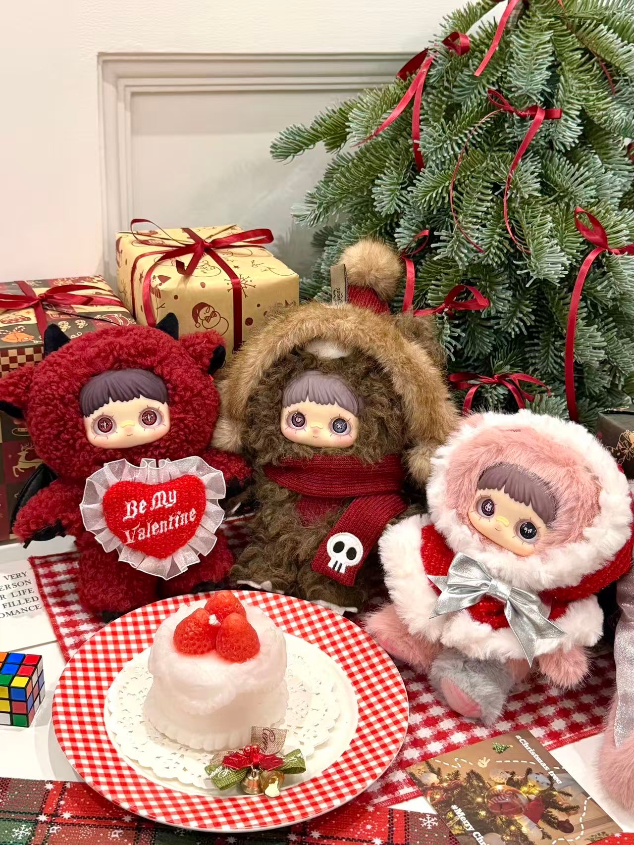 maymei メイメイ　冬の怪奇　クリスマス　アソート　BOX 6ピースセット LIMITED】MayMei Winter Weirdness Series Keychain Plush Blind Box