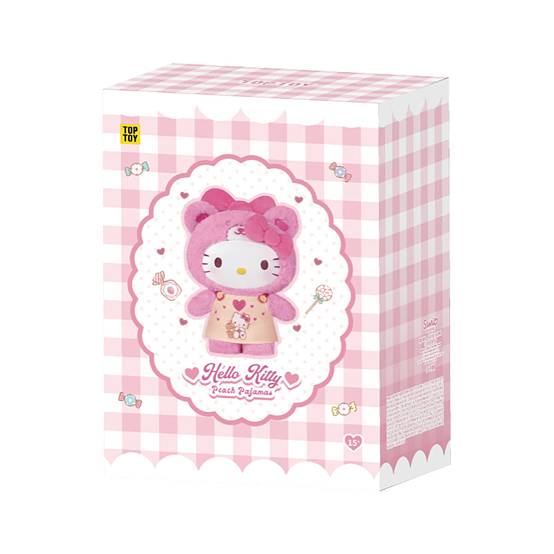 Hello Kitty Peach & Caramel Pajamas Series Plush Gift Figure 15inch