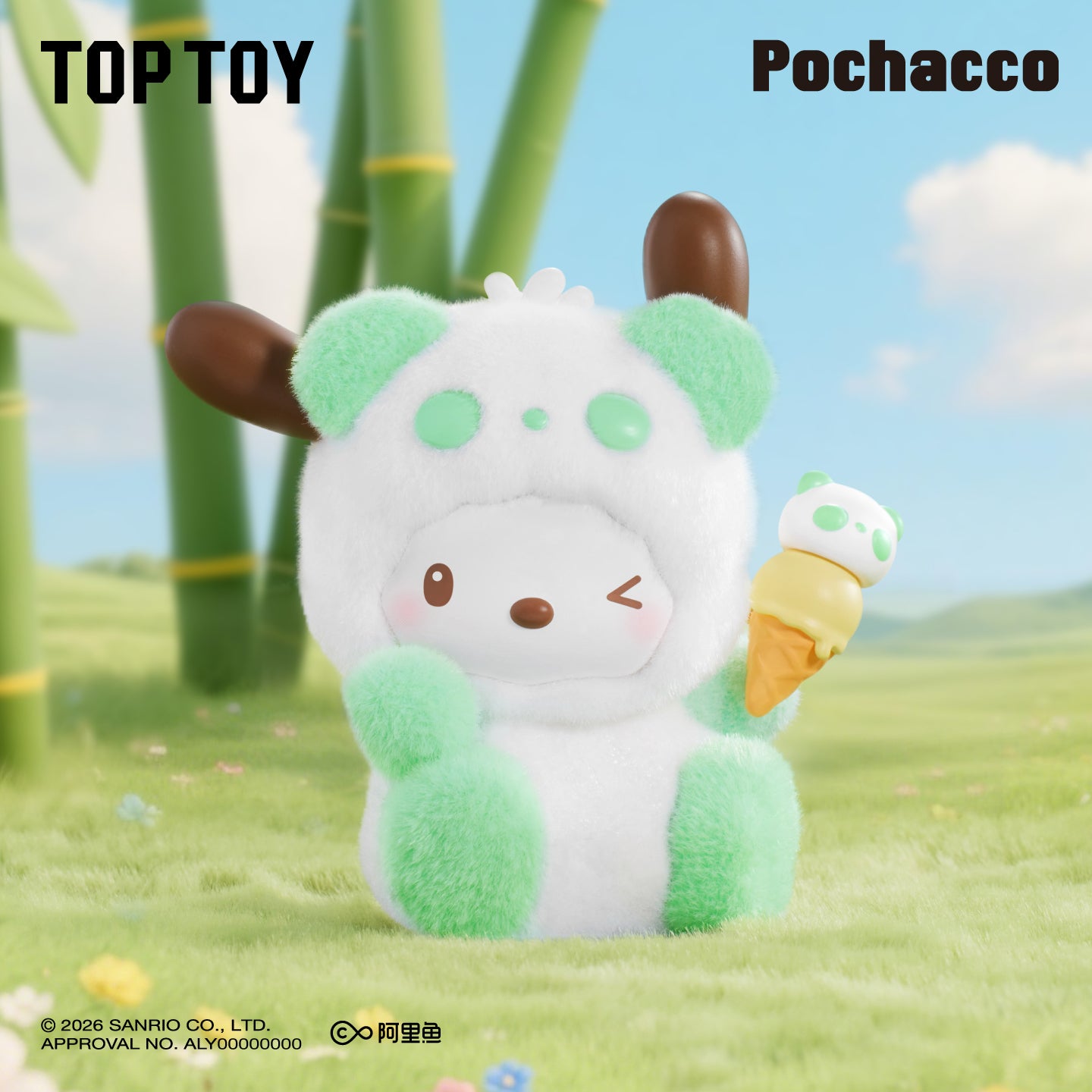 Sanrio characters Colorful Panda Series Figures Blind Box