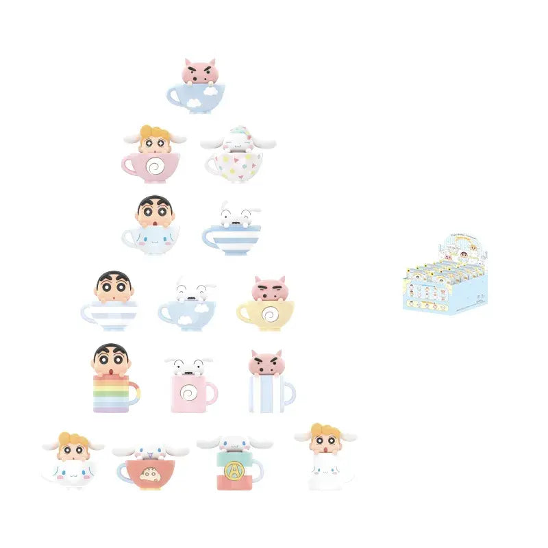 クレヨンしんちゃん シナモロール ティーカップ フィギュア 10包30粒