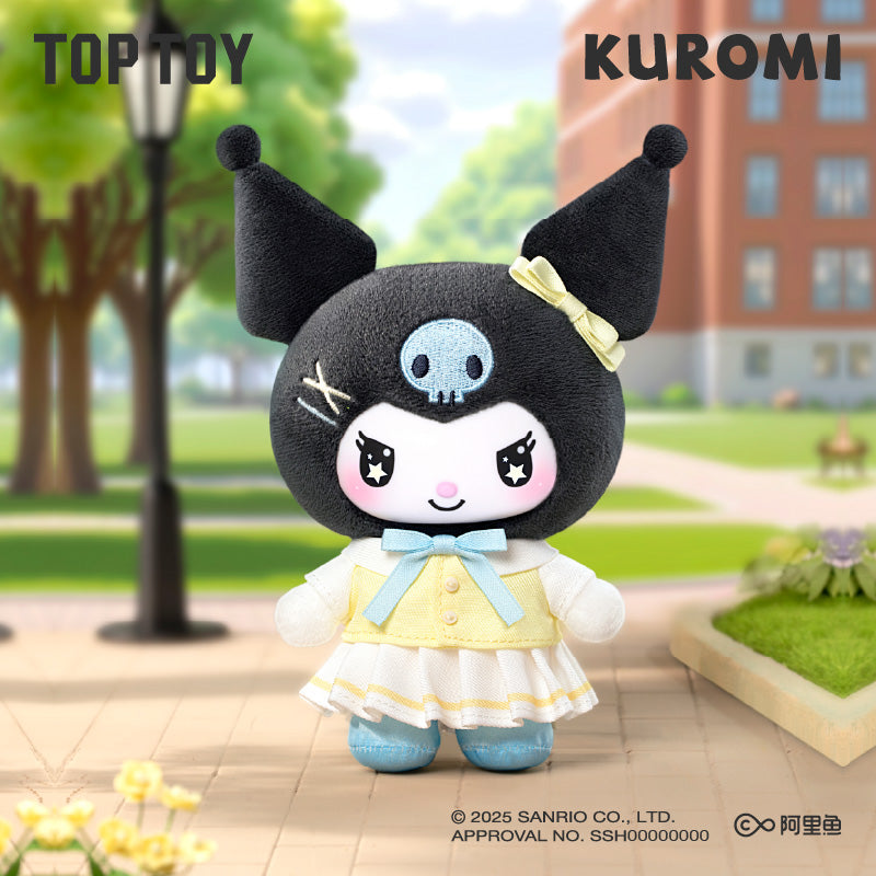 TOPTOY SANRIO KUROMI School Life Vinyl Plush Keychain Gift Blind Box