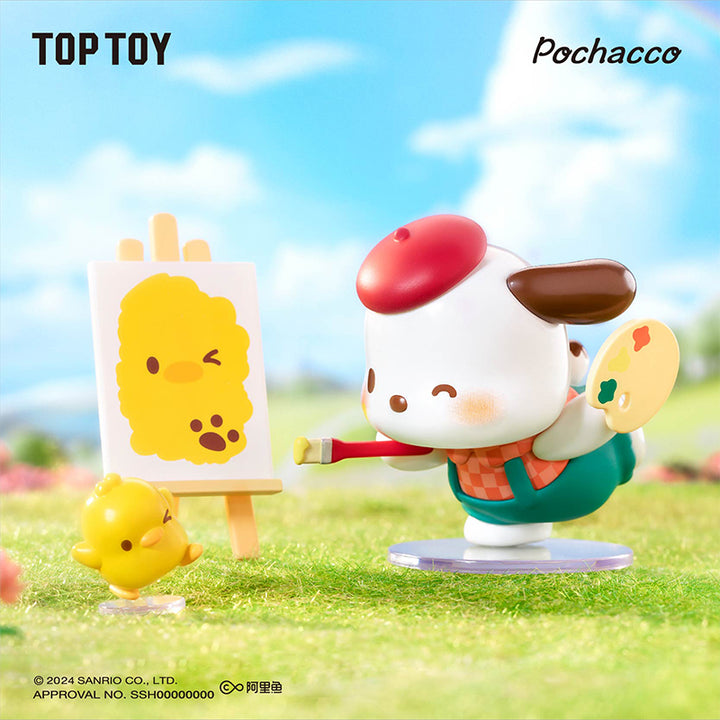 TOPTOY Pochacco Vintage Time Train Series Blind Box-paint