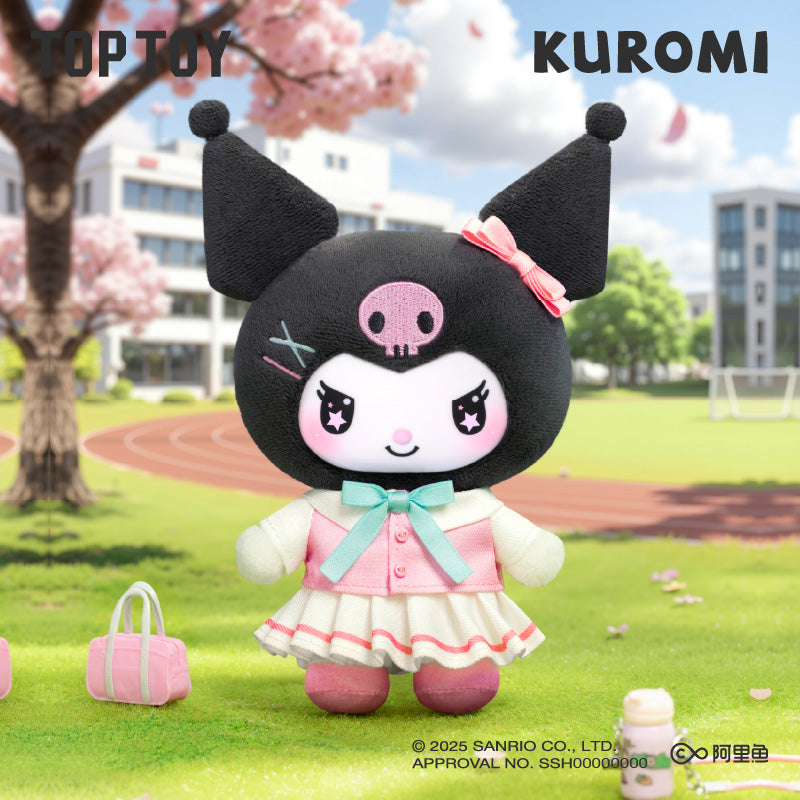 TOPTOY SANRIO KUROMI School Life Vinyl Plush Keychain Gift Blind Box