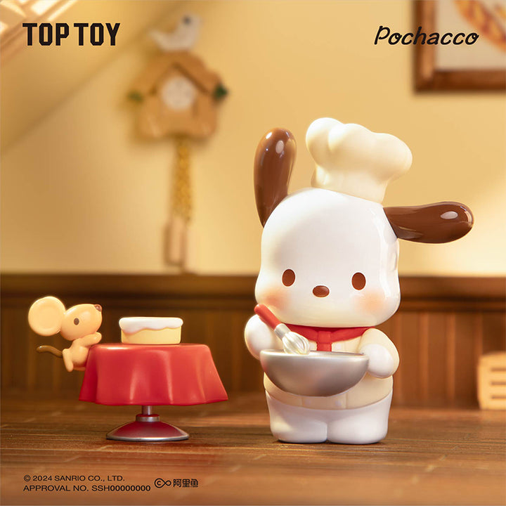 TOPTOY Pochacco Vintage Time Train Series Blind Box-cook