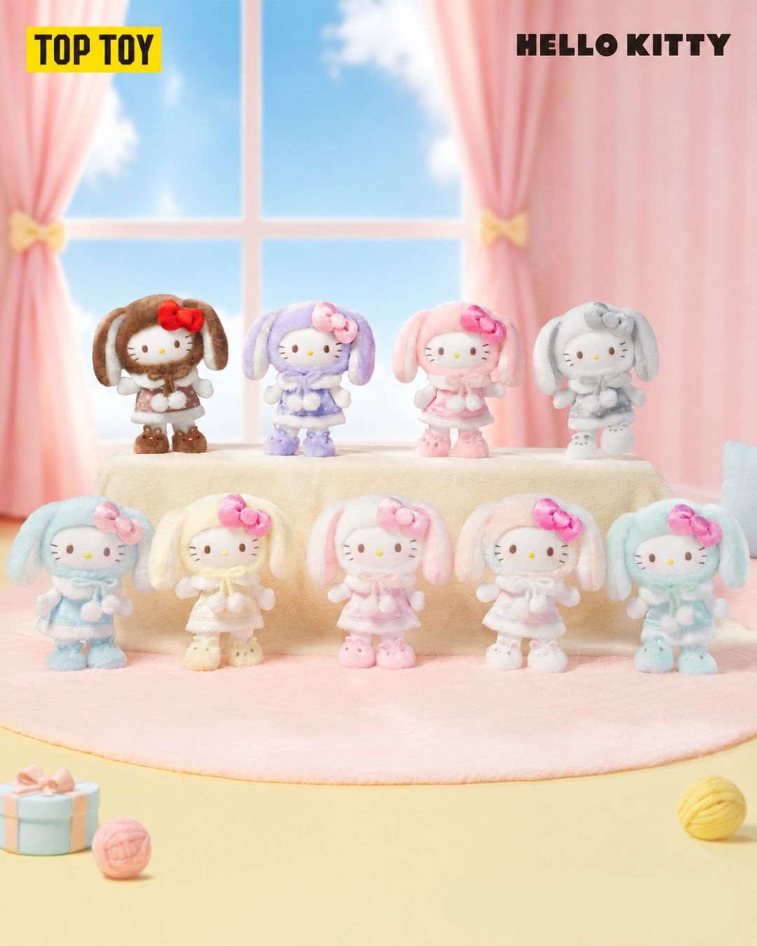 Hello Kitty Lop Ear Bunny Series Plush Pendant Blind Box