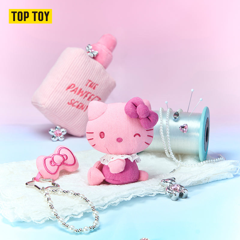 Hello Kitty Denim Series Plush Pendant Blind Box