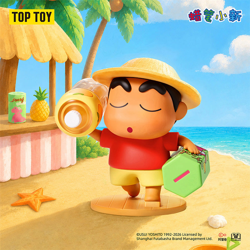 CRAYON SHINCHAN Tropical Island Holiday Series Figures Blind Box