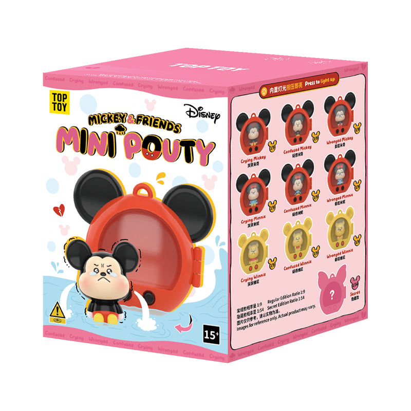 Mickey & Friends Mini Pouty Series Figures Blind Box