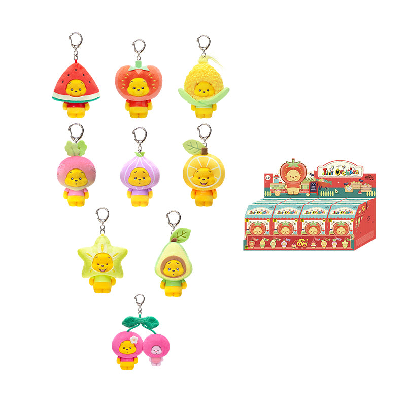 DISNEY Winnie The Pooh Kotak Buta Seri Gantungan Kunci Buah Kebun Kecil