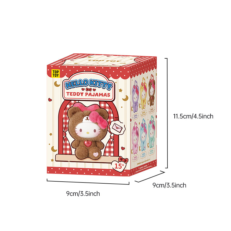 HELLO KITTY Pigiama di peluche Portachiavi in ​​peluche Serie Scatola cieca size 2