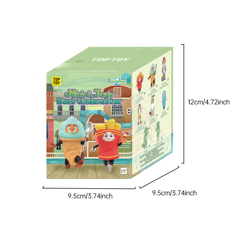 【もちもちこ様】TOPTOY NICK & JUDY'S 　2つ ZOOTOPIA 2 NICK & JUDY Best Undercover Keychain Plush Series