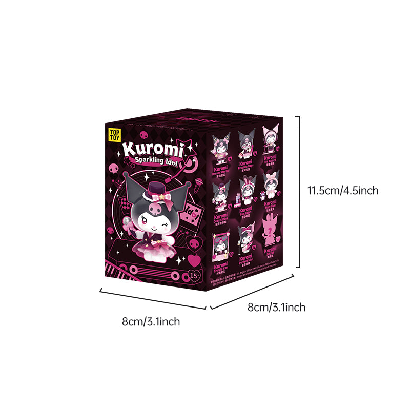 Kuromi Sparking Idol Series Blind Box size 2