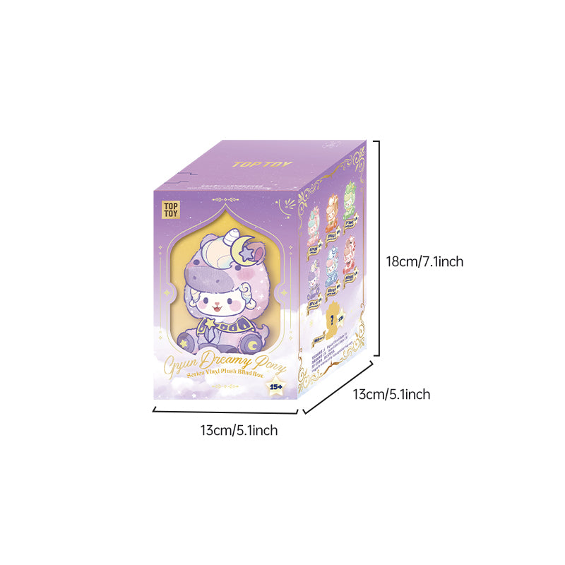 MEE MEE Dreamy Pony Keychain Series Vinyl Plush Blind Box size 2