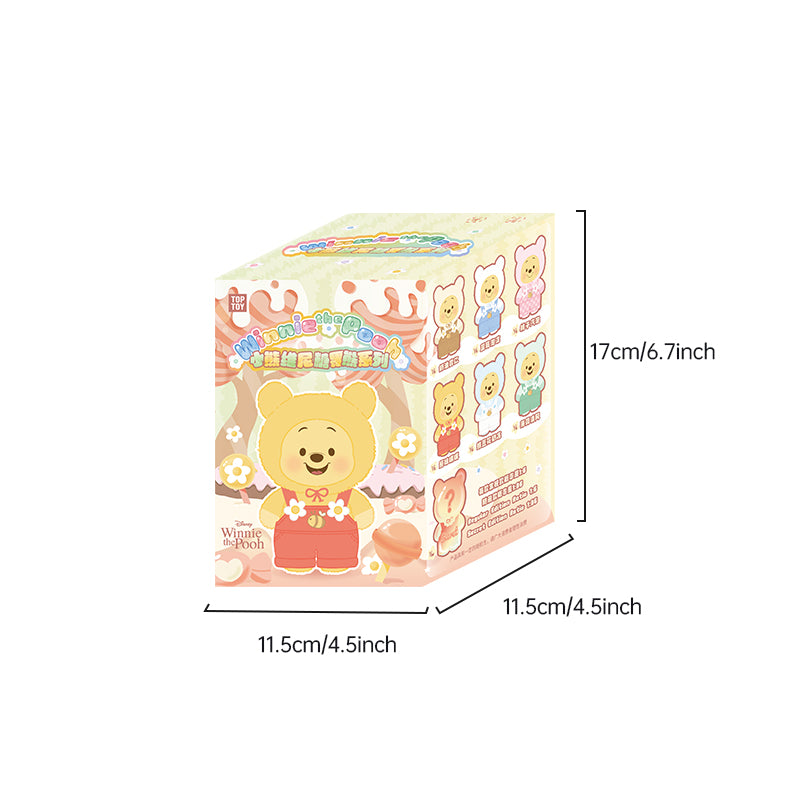 Winnie the Pooh Candy Series Plush Keychain Blind Box size 2