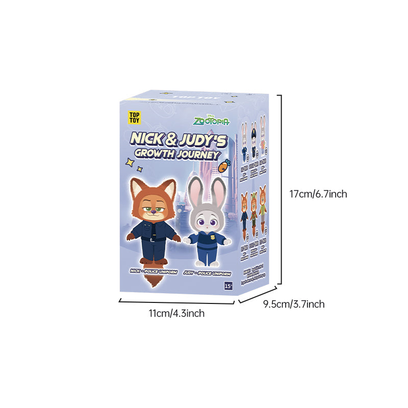ZOOTOPIA 2 NICK & JUDY'S Growth Journey Series Plush Blind Box