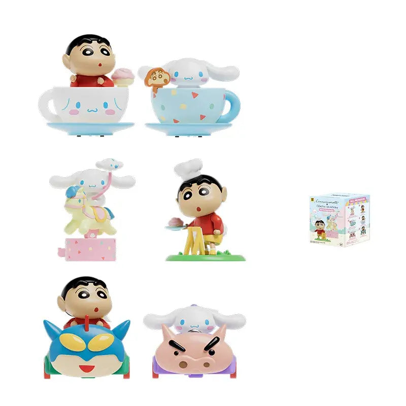 CINNAMOROLL X CRAYON SHINCHAN  Wonderland Series Figures Blind Box