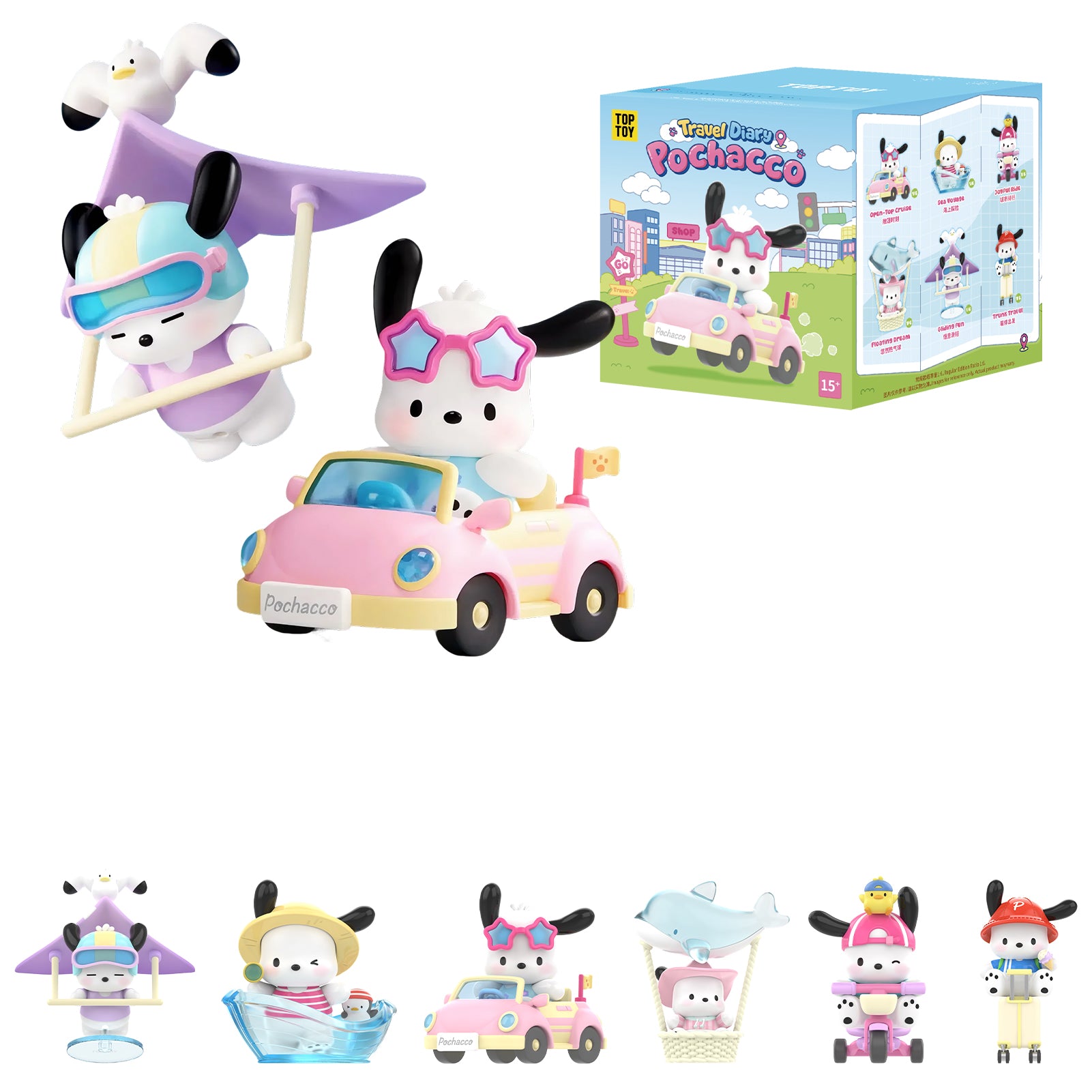 TOPTOY Pochacco Travel Diary Series Blind Box