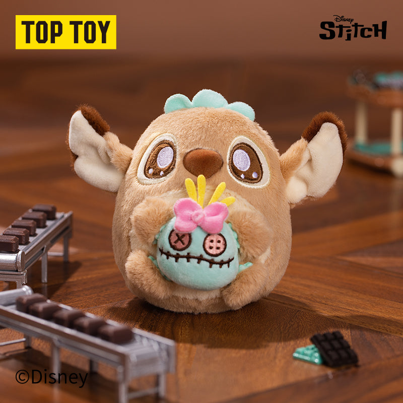 Disney Stitch Chocolate Factory Series Plush Charm Blind Box