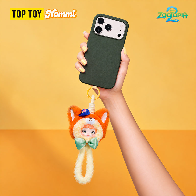 Nommi × Zootopia Metropolis Holiday Series Plush Phone Strap Blind Box