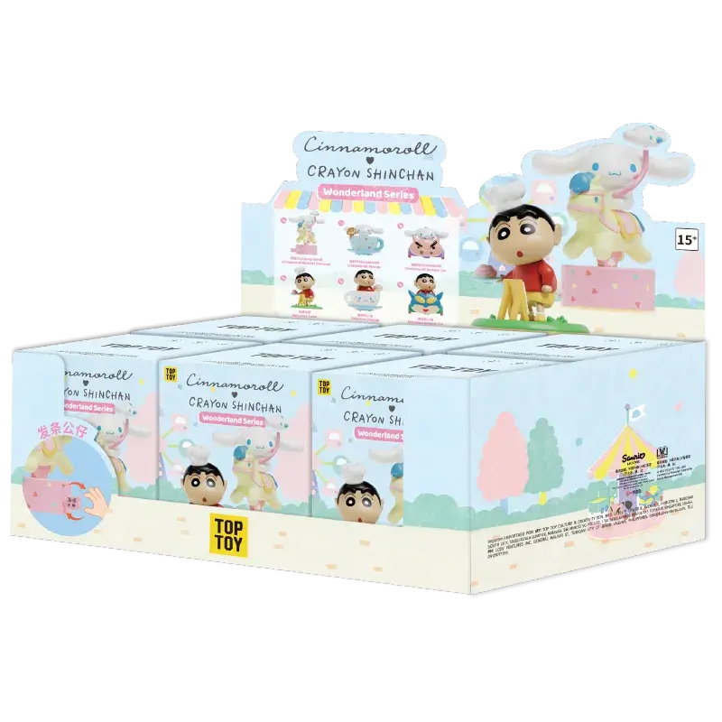 CINNAMOROLL X CRAYON SHINCHAN  Wonderland Series Figures Blind Box