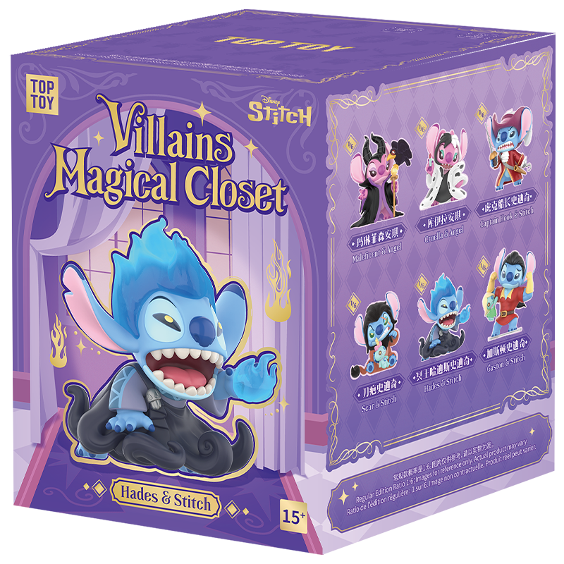 Disney Stitch & Angel x Villains Magical Closet Series Figures Blind Box