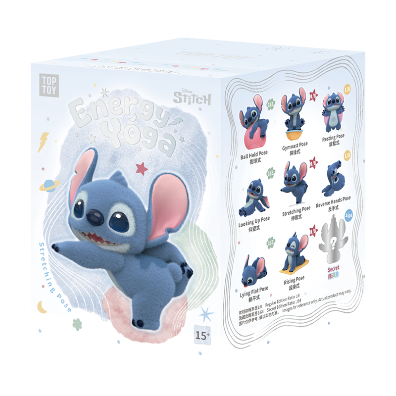 タイムセール中❣️TOPTOY スティッチ　ヨガ　フィギュア 8個入り スティッチ 元気ヨガ ブラインドボックス フィギュア (STITCH