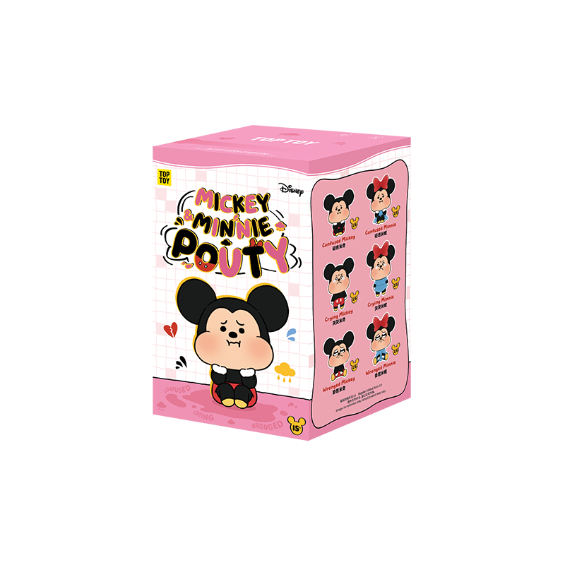 Disney Mickey & Minnie Pouty Series Plush Charm Blind Box