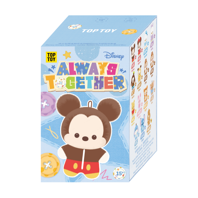 Disney Always Together Series  Button Plush Charm Blind Box