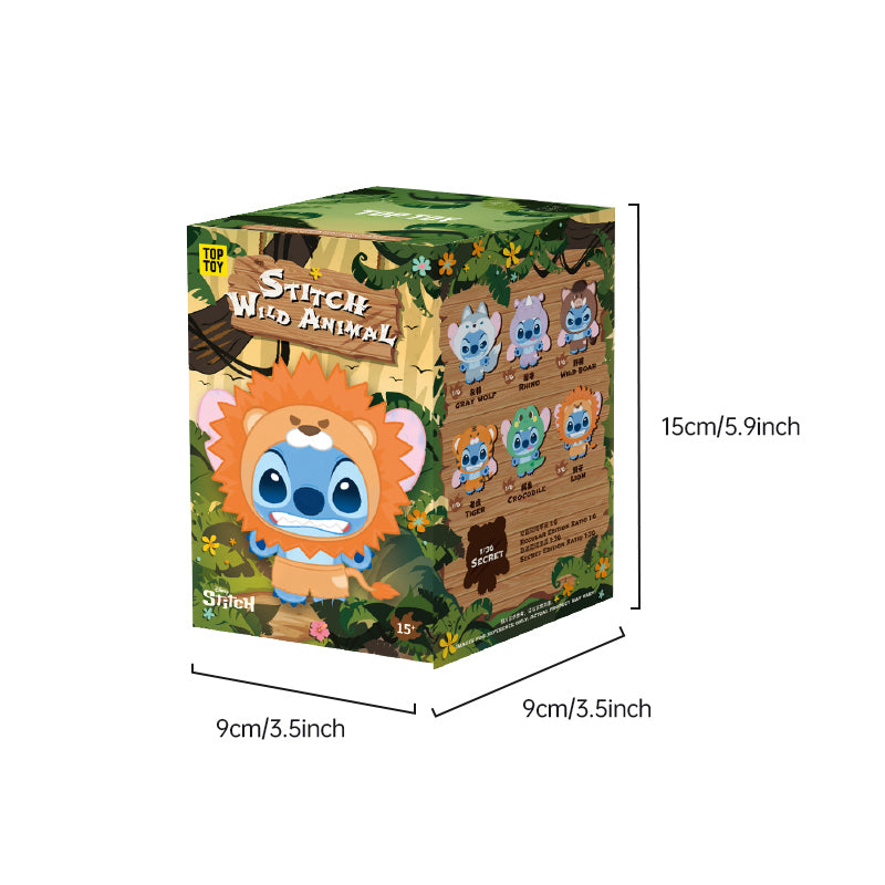 Scatola cieca in peluche in vinile della serie Disney Stitch Wild Animal size 2