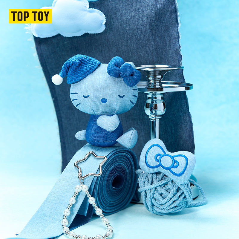 Hello Kitty Denim Series Plush Pendant Blind Box