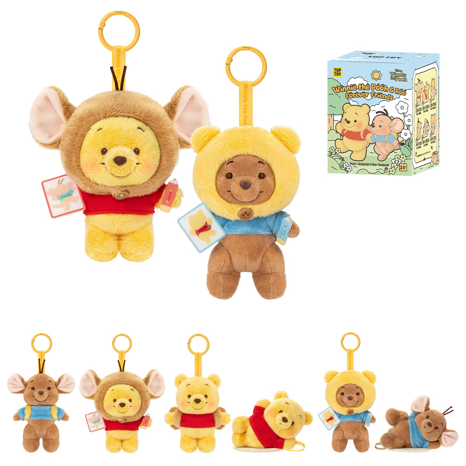 Disney Winnie the Pooh & Roo Forever Friends Series Keychain Plush Blind Box