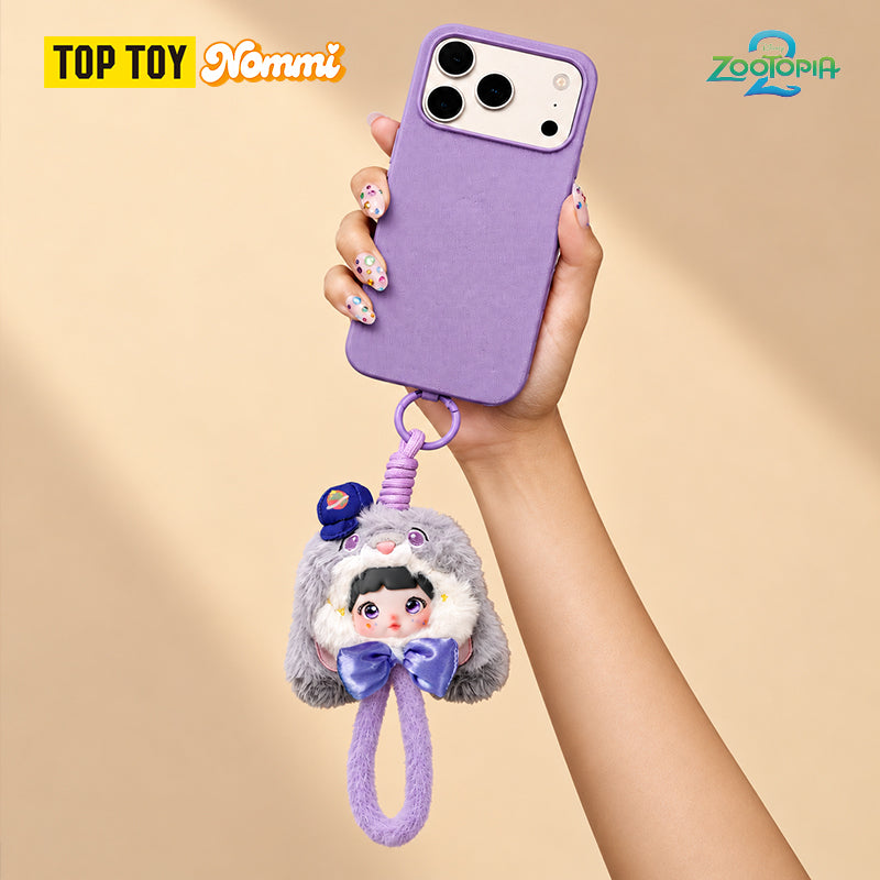 Nommi × Zootopia Metropolis Holiday Series Plush Phone Strap Blind Box