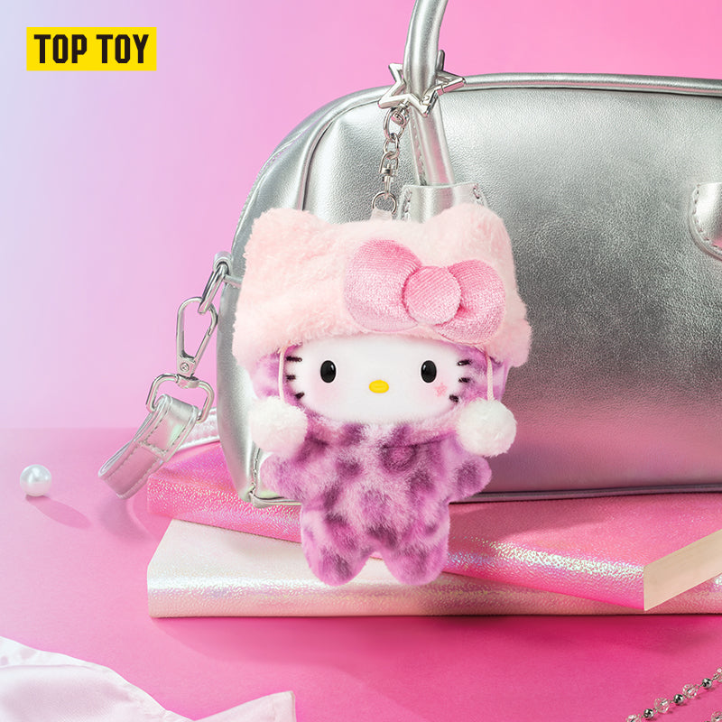 Hello Kitty Leopard Series Plush Charm Blind Box