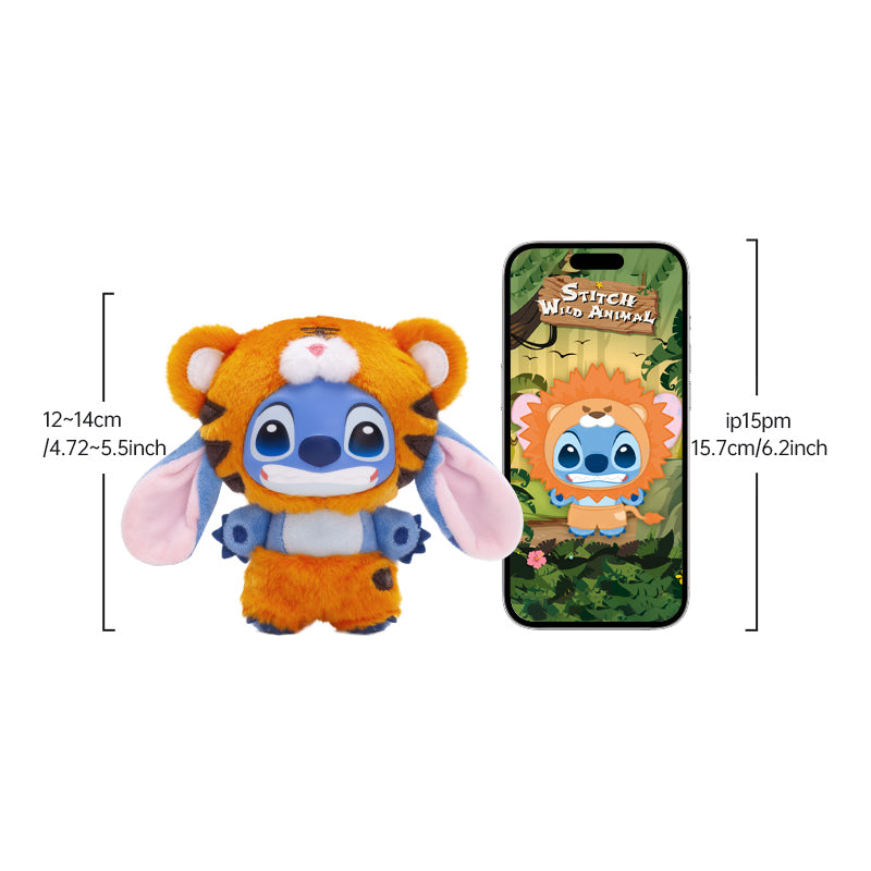 Scatola cieca in peluche in vinile della serie Disney Stitch Wild Animal size 1