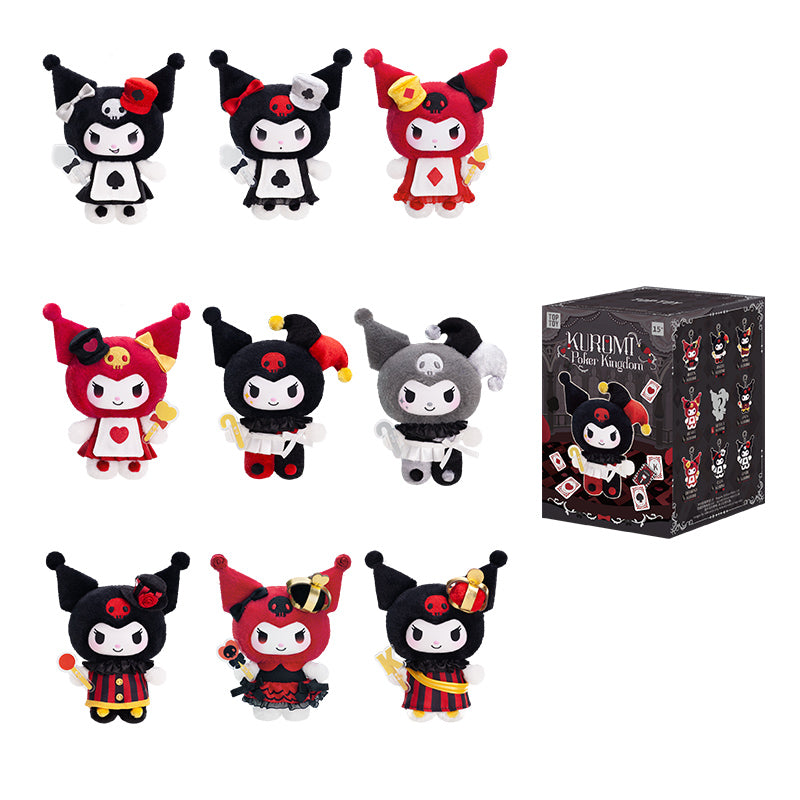 KUROMI Poker Kingdom Series Blindbox mit Plüschanhänger