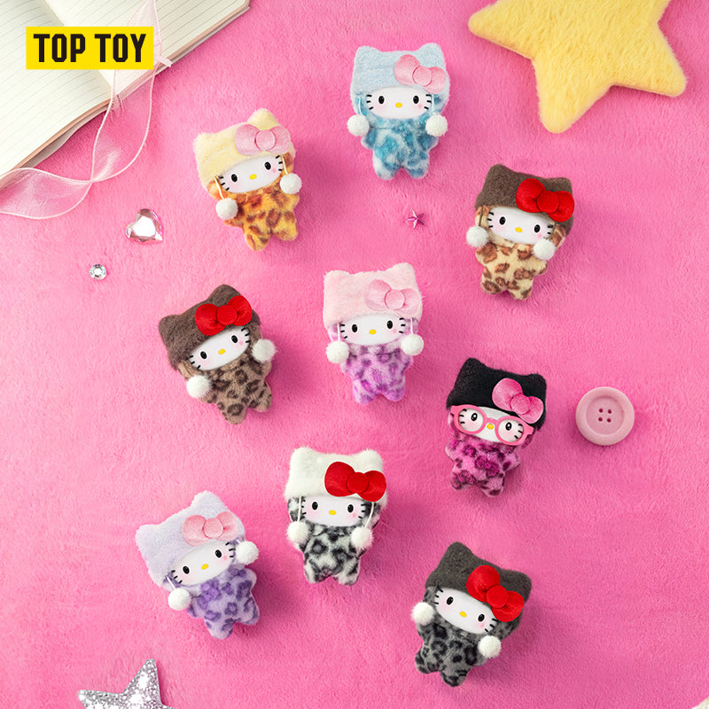 Hello Kitty Leopard Series Plush Charm Blind Box