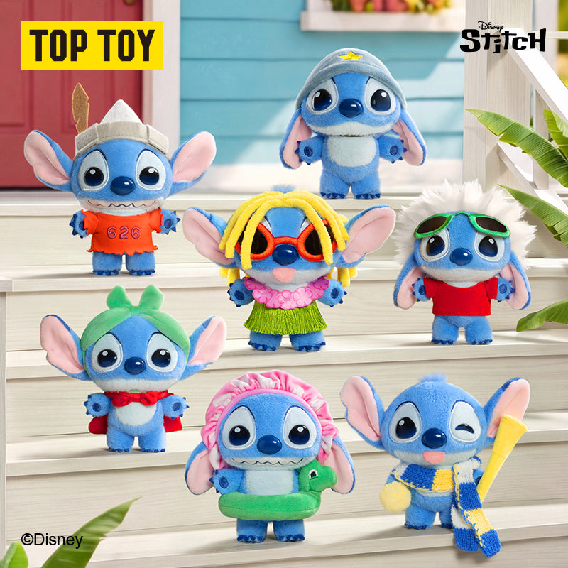 Disney Stitch in Cute Costumes Series Plush Charm Blind Box