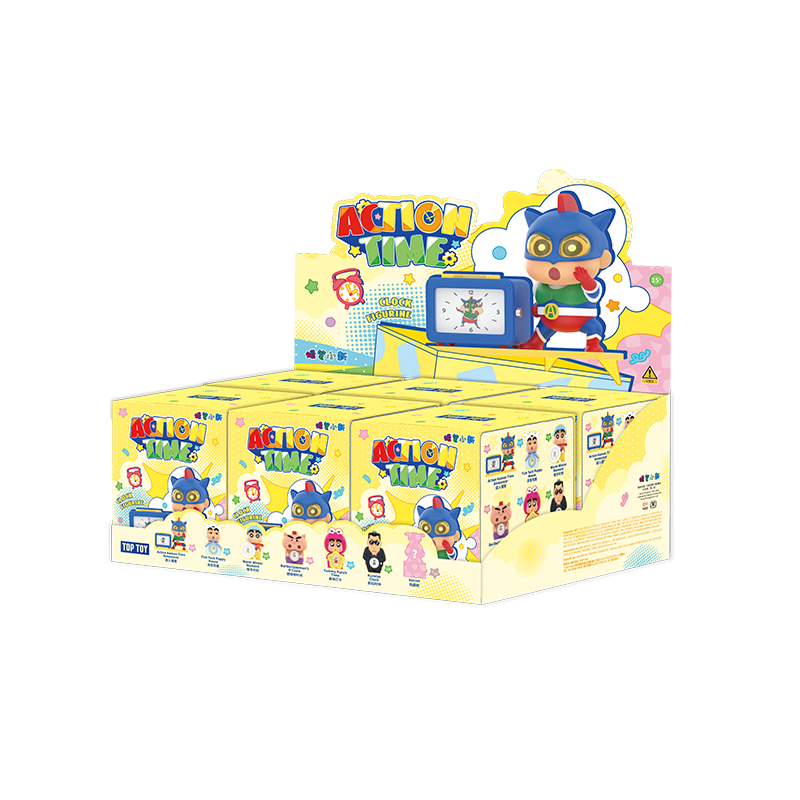 CRAYON SHINCHAN Action Time Series Clock Figurine Blind Box