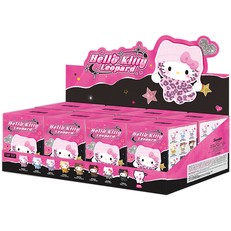 Hello Kitty Leopard Series Plush Charm Blind Box