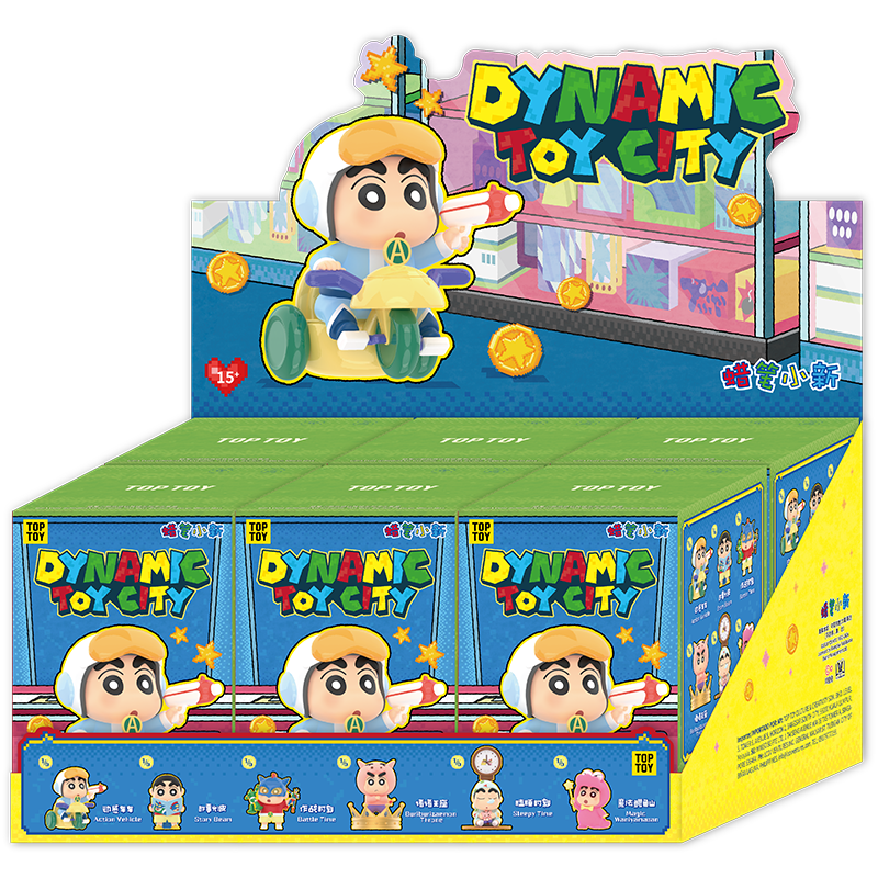 CRAYON SHINCHAN Dynamic Toy City Series Figures Blind Box