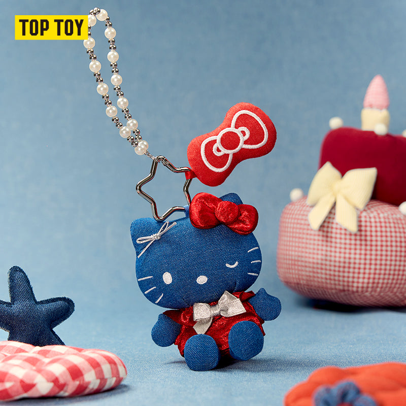 Hello Kitty Denim Series Plush Pendant Blind Box