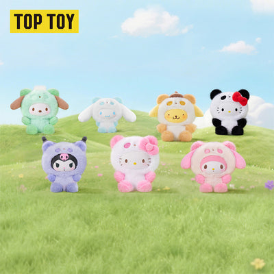 Sanrio characters Colorful Panda Series Plush Pendant Blind Box