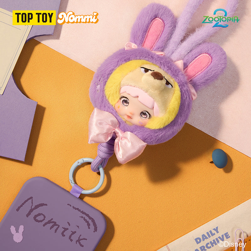 Nommi × Zootopia Metropolis Holiday Series Plush Phone Strap Blind Box