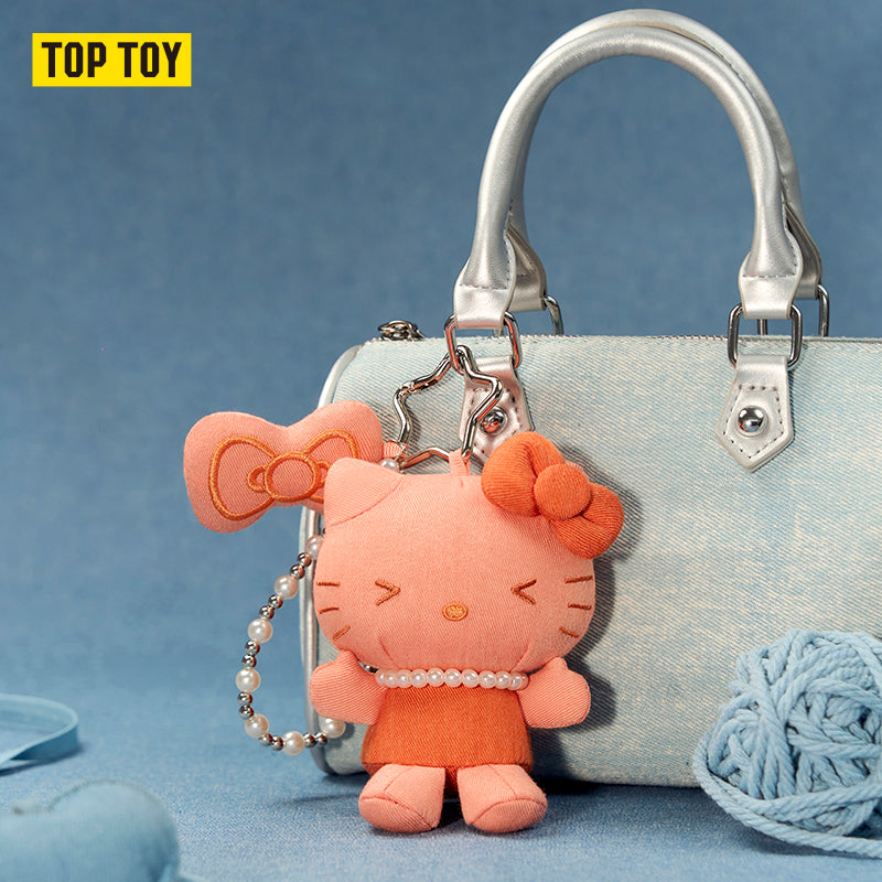 Hello Kitty Denim Series Plush Pendant Blind Box